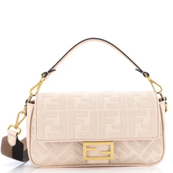 Fendi Baguette NM Bag Zucca Embroidered Canvas - Picture 1 of 14